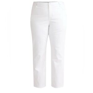 Terra and Sky Women's White Jeans 20w petite new